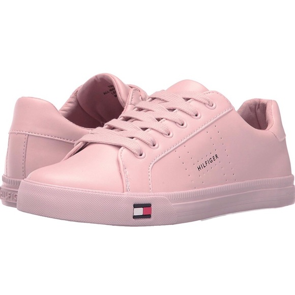 tommy hilfiger pink tennis shoes